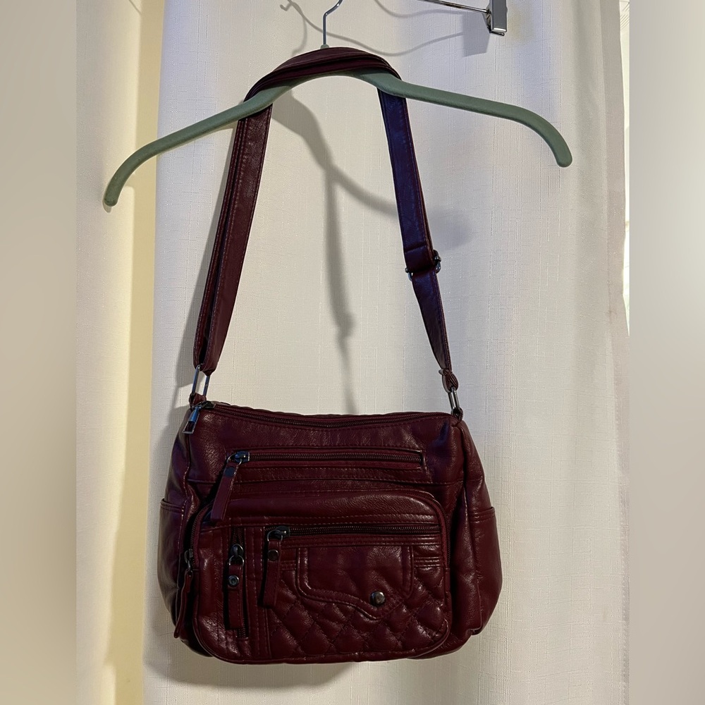Burgundy Shoulder Bag